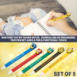 Get Trend Pusheen 5pcs Erasable Gel Ink Pens Cute Writing Pens for Kids Fun Stationery Set Kawaii Journaling Supplies Gift Set Cool Pen Gifts for Kids (Pusheen)