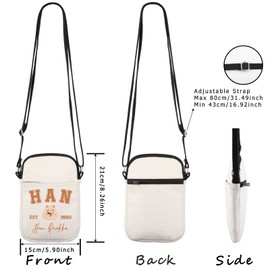 WCGXKO Korean Pop Gift Music Group Merch Boys Group Est 2000 Quokka Crossbody Bag Korean Music Lover Gift (2000Quokka Cr)