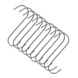 S-Smoking Hooks Meat Hooks Stainless Steel 12.0 cm Pack of 10