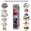roomtalk Large-Sized Hanging Shoe Organizer 8-Shelf, Hanging Closet Organizer with
