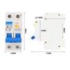 Miniature Circuit Breaker 1P Plus N Rail Mounting Double Handle