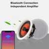 Herdio 1 Pair 6.5" Bluetooth Ceiling Speakers 300W Flush Mount