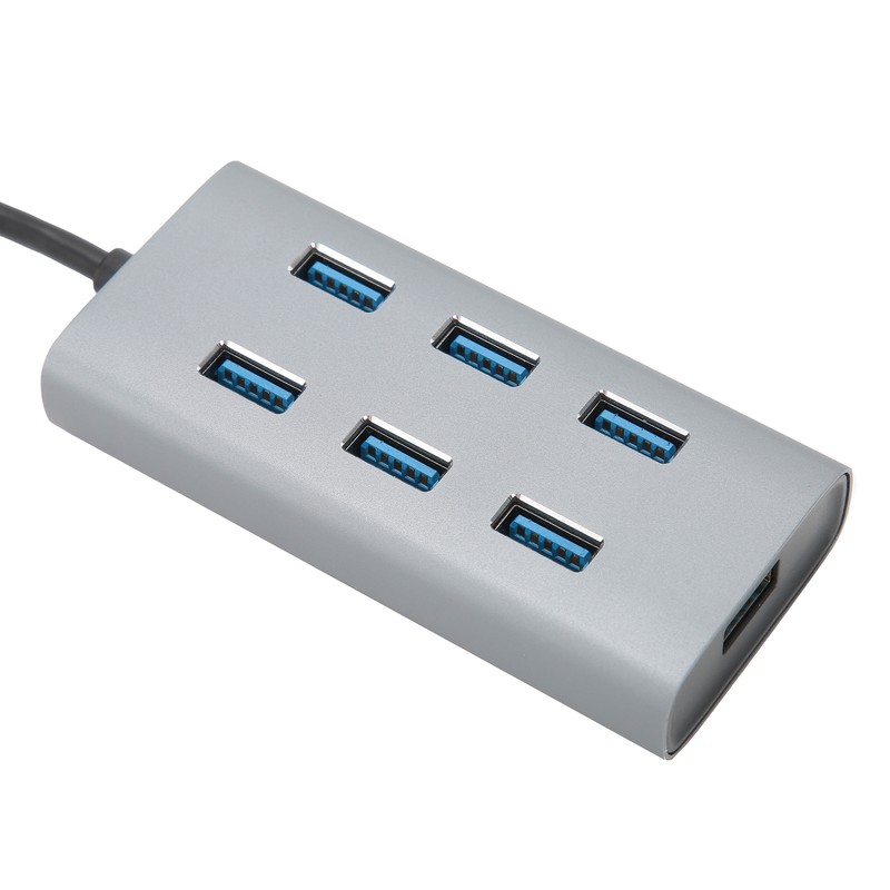 USB 3.0 Hub 7 Ports 5gbps Adapter Portable Aluminium Alloy
