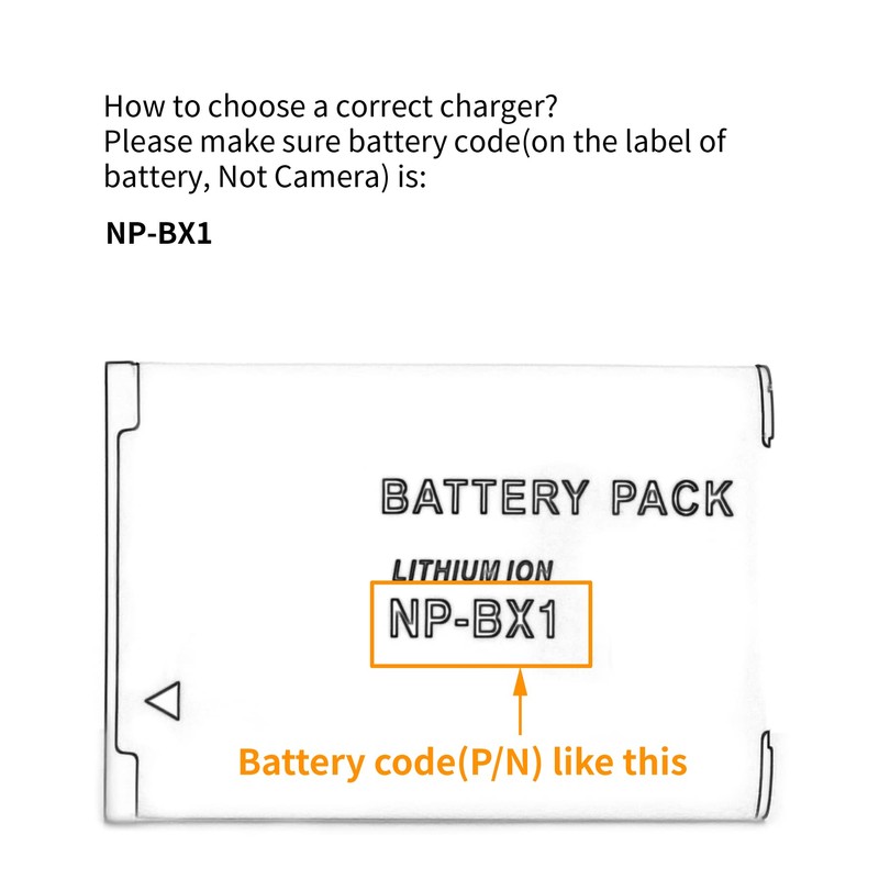 NP-BX1 Wall Charger for Sony Cyber-Shot DSC-RX100 DSC-RX100 II DSC-RX100