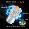 Melphan-Auto 1157 Led Amber Light Bulb, 12V-24V 1157 7528 2357