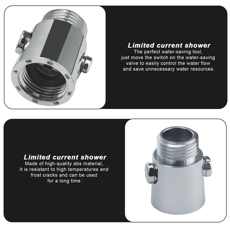 0XBIT Flow Limiter, Pack of 2 Shower Head Shut-off Valve