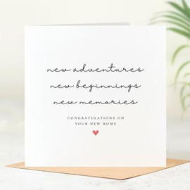 Beau Willows Congratulations On Your New Home Card - Welcome Home - Good Luck Card - House Warming Gifts