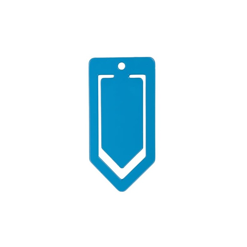FRANZ MENSCH Hygostar Paper Clips, Detectable, Blue, Width: 5 cm,
