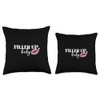 Filler Up Baby Lip Filler Injection Nurse Injector Throw Pillow