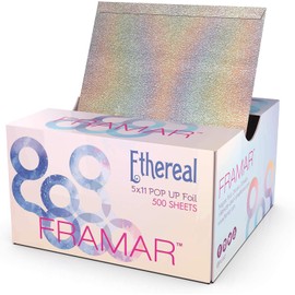 Framar Ethereal Pop Up Hair Foil, hojas de papel de aluminio, láminas para el cabello para resaltar - 500 hojas de papel de aluminio