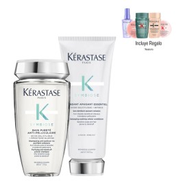Kit Tratamiento Para Cabello Anti Caspa Shampoo Y Acondicionador Kerastase Symbiose Purete 250ml