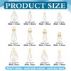 PH PandaHall 4 Sizes Teardrop Pearl Pendants 72pcs Waterdrop Pearl