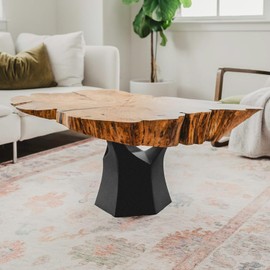 Flowyline DIY Coffee Table Base 14" L x 13" W x 16" H 106B Namu | Sturdy Metal Legs for DIY Furniture Projects, Modern Industrial Design for Living Room or Office