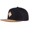 Djinns men's cap, light canvas snapback cap. - Black
