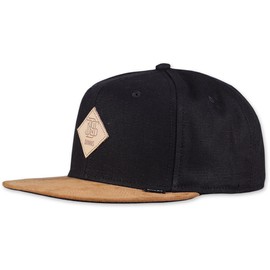 Djinns men's cap, light canvas snapback cap. - Black