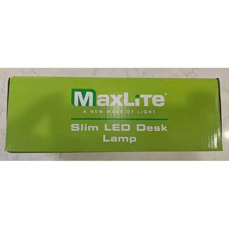 MaxLite Slim LED Black Desk Lamp USB 2.0 Port Touch