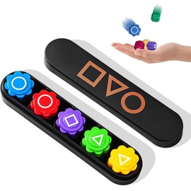 Gonggi Korean Game Set – Traditional Toss Filled with Steel Beads and Catch Game with 5 Gonggi Stones, Challenging Hand Eye Coordination Games, Suitable for Kids & Adults