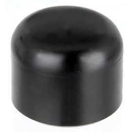 Alberts 821579 Post Cap for Round Metal Posts, Plastic, Black, for Post Diameter 38 mm, Set of 20