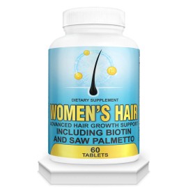 NutraPro Advanced Women's Hair Growth Vitamins Dietary Supplement Biotin & Saw Palmetto