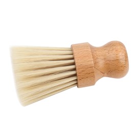 Healeved Barber Neck Duster Brush with Soft Bristles Wooden Handle Hair Cleaning Tool for Hair Cutting Durable Lightweight Easy to Maintain for Salon Home Use