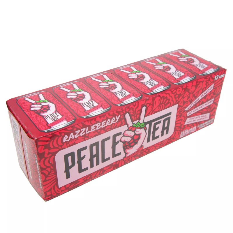 Peace Tea Razzleberry Raspberry Flavor Ice Tea - 12 oz