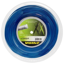 Volkl V-Torque | Tennis Racquet String | Spin & Feel | Co-Polymer String (Dark Blue, 18, Reel)