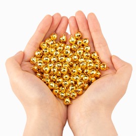 120PCS Gold Jingle Bells Small Bell Mini Bells for DIY Bracelet Anklets Necklace Knitting/Jewelry Making 0.4 inch(Gold)