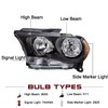 JSBOYAT Left Driver Side W/Bulbs Halogen Headlight Assembly Replacement for