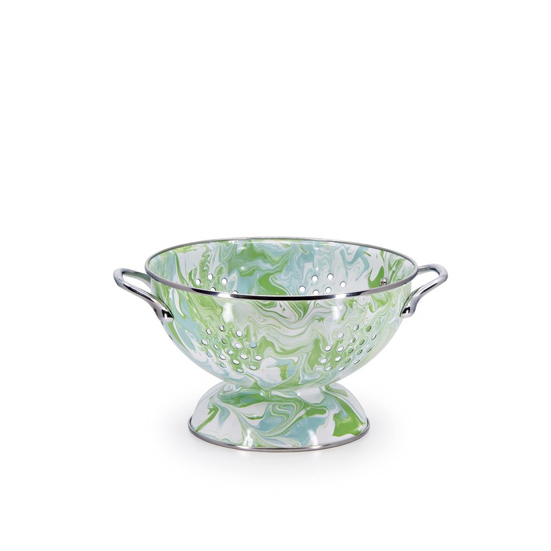 Golden Rabbit Enamelware - 3qt Colander (Modern Monet)
