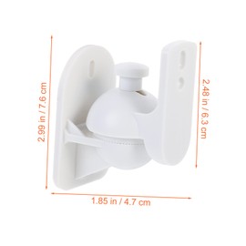 Gadpiparty 2 Sets Speaker Wall Brackets of for Home Ktv Concerts Sleek White Design Swivel Tilt for Optimal Sound Angle