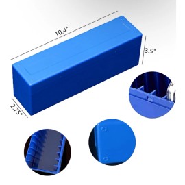 Unbranded 2 Blue Coin Slab Storage Boxes for 40 Coin Slabs Compatible with PCGS NGC PMGab