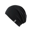 CHILLOUTS Adults' Longbeanie Florence Hat Black Black/Green Size:One Size