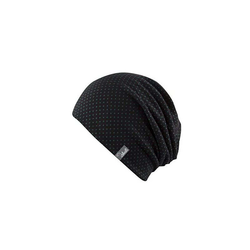 CHILLOUTS Adults' Longbeanie Florence Hat Black Black/Green Size:One Size