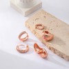 VIROMY Rose Gold Earrings for Women Trendy Small Hoop Earrings,