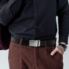 Nelbons Men's Belt Ratchet Automatic Belt for Men 35 mm