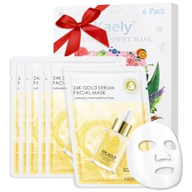 CAKAILA Face Sheet Mask Skincare,Hydrating Spa Face Mask For Sensitive Skin,Moisturize,Nourish for All Skin Types,Natural Skin Care Spa Face Mask for Women Men Girls,Pack of 6