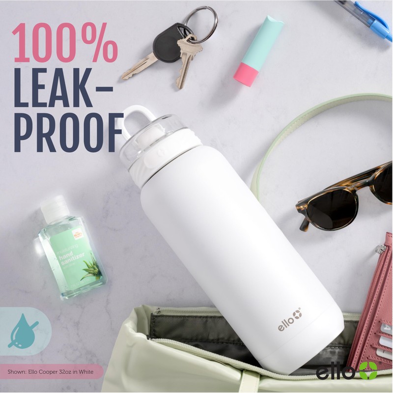 Ello Cooper 22oz Vacuum Insulated Stainless Steel Water Bottle (Halogen