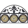 Infinity Instruments LTD. Jardin Indoor/Outdoor Clock/Thermometer/Hygrometer, Brown, 26" x 17.25"