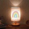 KADAFAGO Rainbow Print Atmosphere Bedside Lamp LED Table Light with