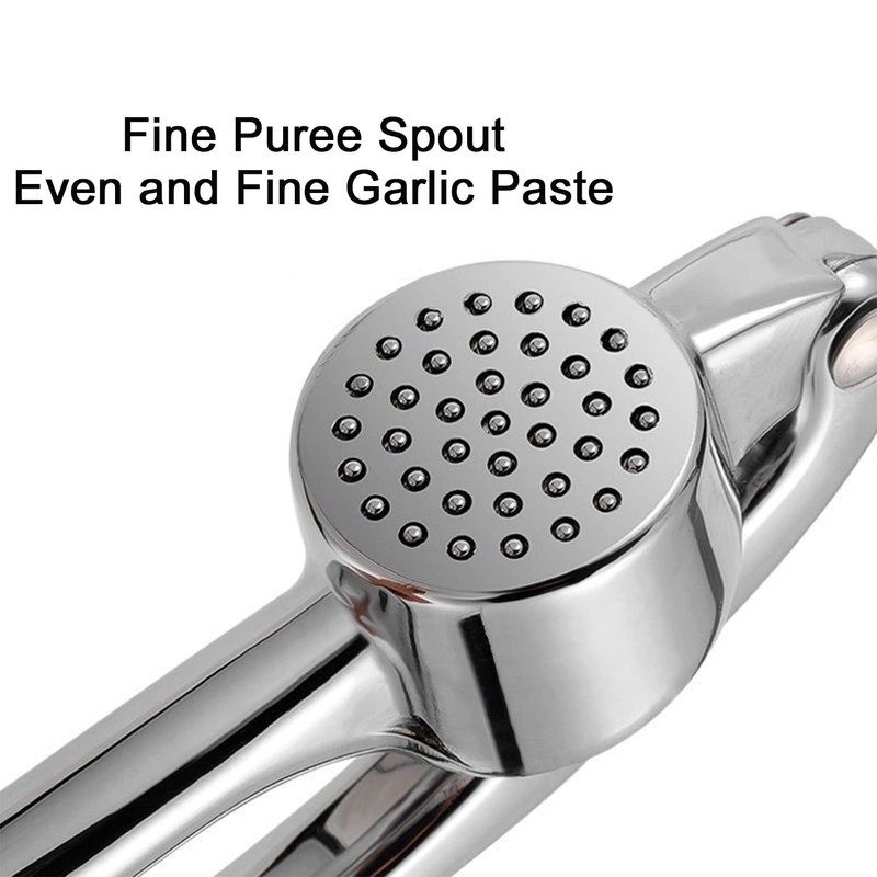 Garlic Press, Stainless Steel Garlic Cutter, Robust Durable Garlic Mill,
