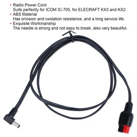 ANKROYU Power Cable, Shortwave Radio Power Cord, Car Mobile Radio Power Cable, Portable Shortwave Radio Power Cord for Power Cable Accessory
