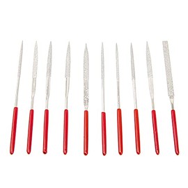 10Pcs Yootones Guitar Files Kit, Guitar Fret Nut Saddle Slot Pickguard Grinding File Group Set Luthier Repair Tool Compatible with Guitar Violin