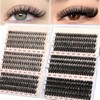 Calphidar Eyelash Clusters Lash Clusters Wispy Individual Lashes 476PCS D-curly