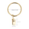 40 Pcs 1.5" Metal Curtain Rings with Clips Curtain Rod