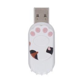 Flash Disk Portable Cute Cat Paw Shape Thumb Memory Stick for Information Storage Data Transmission GiftColorful Cool 128GB