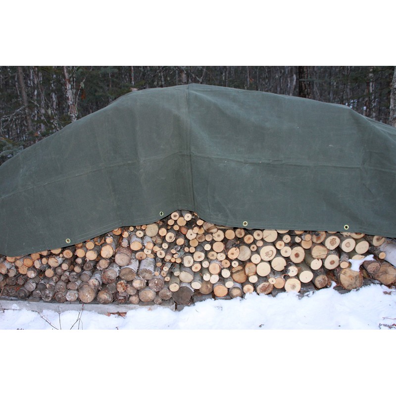 Dry Top 60810 Canvas Tarp, 8x10 Feet, Olive Green Drab