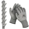 ACKTRA 6 Pairs, Cut Resistant Safety WORK Gloves, Level 5,