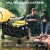 Uyittour Collapsible Wagon Cart Foldable with 220lbs Weight Capacity, Lightweight