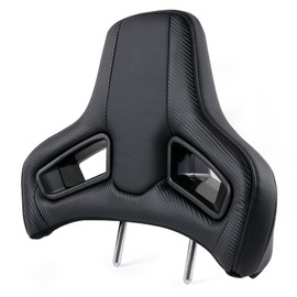 car headrest Pillow, Plug&Play Type Neck Pillow for Driving,Head Rest Pillow for car,Fits Most car Models,Sponge Filling(Carbon Pattern 1PC)
