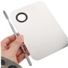 Mikinona Blending Spatula Palette 15x10cm Makeup Items Plate Steel Makeup
